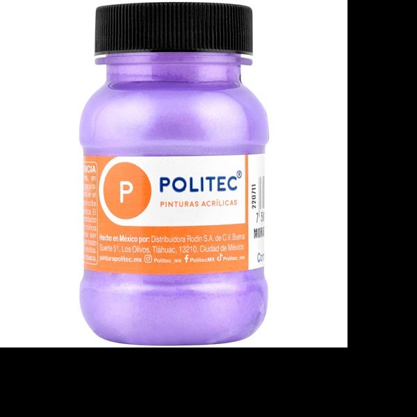 PINTURA ACRILICA POLITEC 100ML. MORADO MET. 534 PZA